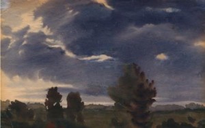 Atanov, Not far from the crossing, watercolour on paper, 1944