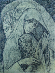 E.Marttila. Leningrad Madonna. 1942